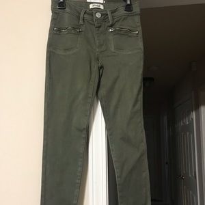 Mudd girls jeans size 10 color green